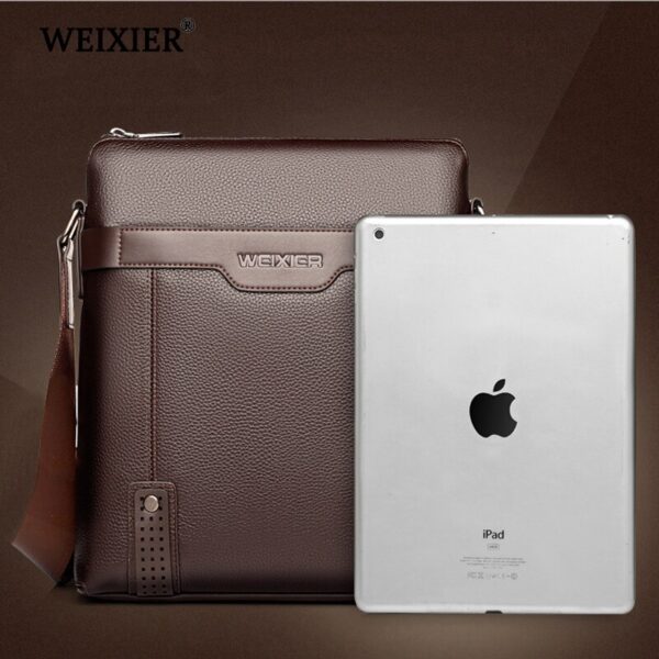 WEIXIER New Fashion PU Leather Men Messenger Bags Casual Men's Small Shoulder Bag Crossbody Business Men's Handbag Small - Image 6
