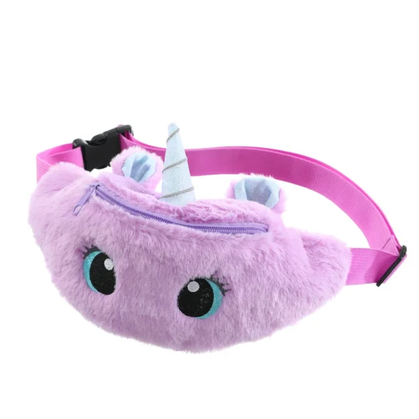 Cute Unicorn Children's Fanny Pack Girls Waist Bag Plush Toys Belt Gradient Color Chest Bag Cartoon Coin Purse Travel Chest Bag - Image 10