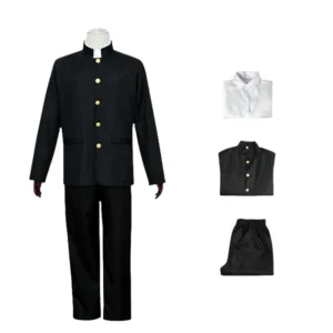 Mob Psycho 100 Mobu Saiko Hyaku Kageyama Shigeo Cosplay Costume  Men Daily Casual black Gakuran Suits Coat Pants School Uniform